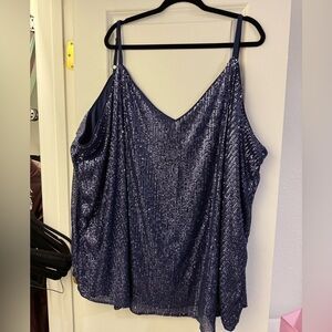 Torrid Midnight Blue Sequin Gown